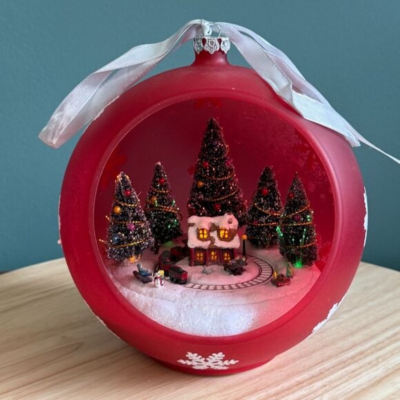 2007 Mr. Christmas Large Animated/Music/Lights Red Christmas Ornament w Box Vtg - Picture 9 of 9